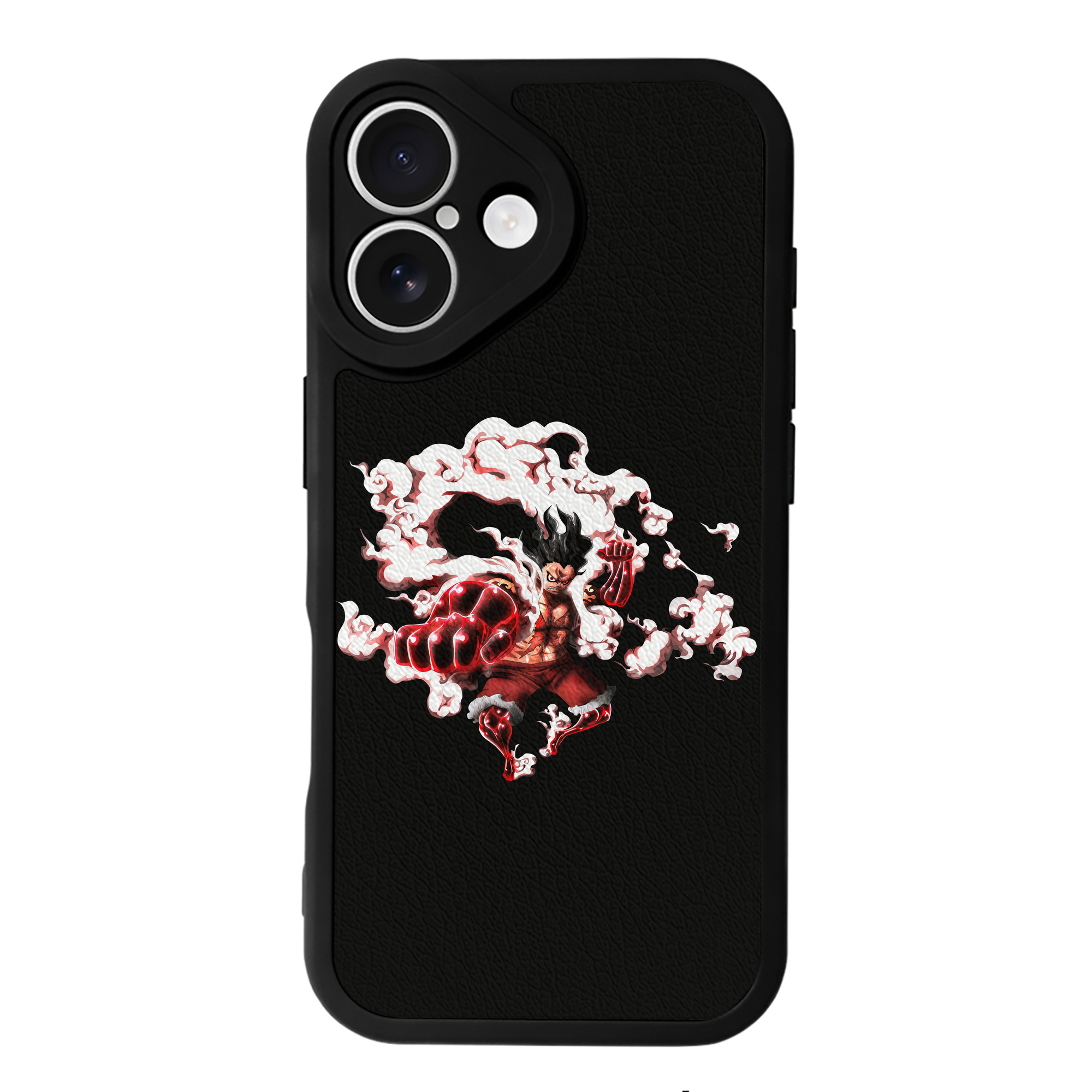 （画像用） ワンピース モンキー・D・ルフィ ONE PIECE Monkey D. Luffy 【iPhone 16シリーズ対応】シリコンスマホケース（レザー調） 材質：シリコン